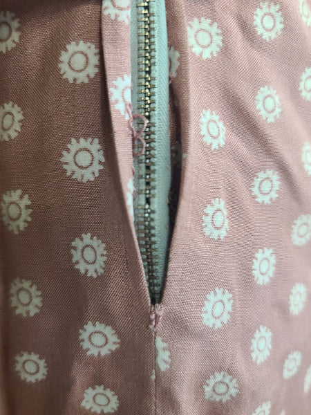 German Dusty Pink Dress Marga Hennes <br> (B-37" W-28" H-41")