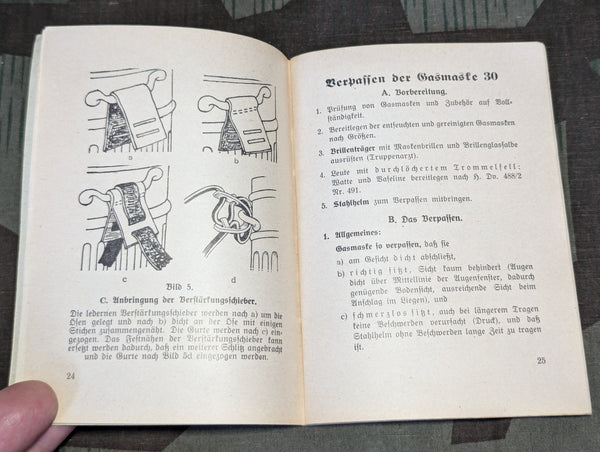 Soldier's Gas Warfare Booklet and Leaflet
