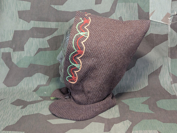 German Brown Winter Hood Hat