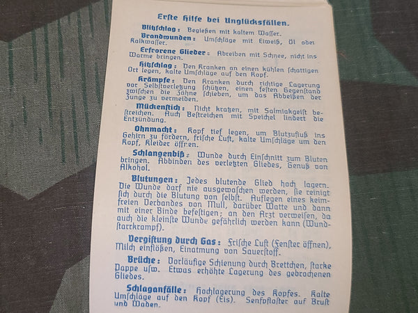 1939 Sparkasse Wunsiedel Pocket Calendar