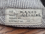 WAVES Seersucker Garrison Cap (Size 22)