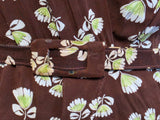 Brown Peplum Dress <br> (B-43" W-34" H-39")