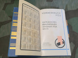 Vormerkbuch Pocket Calendar 1933 from a Coal Syndicate