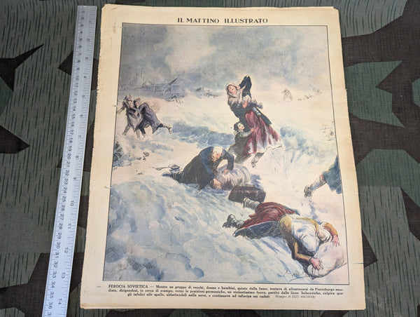 Italian Il Mattino Illustrato Magazine 1-8 December 1941