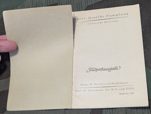Feldpostausgabe Book Die Reise Nach Tilsit