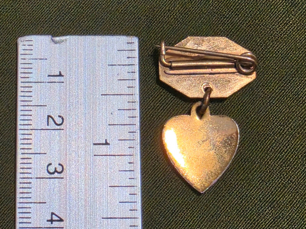 God Bless America Signal Corps Sweetheart Pin