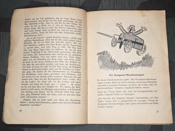 Hier Lacht Der Soldat Soldiers Humor Jokes and Sketch Book AS-IS