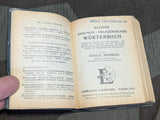 1943 French -German German - French Vinyl Cover Dictionary