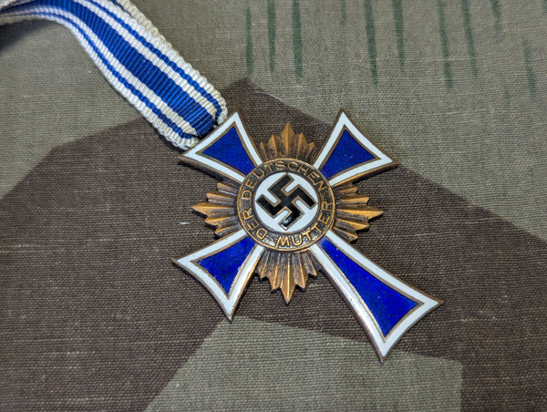 Mother's Cross in Bronze with Original Ribbon