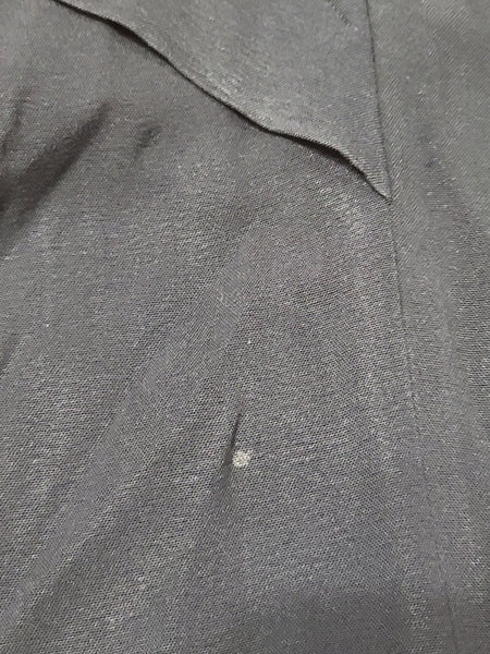 Black Rayon Peplum Dress with Lace Top <br> (B-34" W-27" H-37")