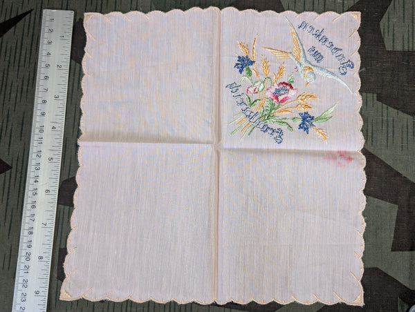 German Andenken aus Frankreich Souvenir Handkerchief