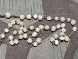 German Rosary with Off-White Beads