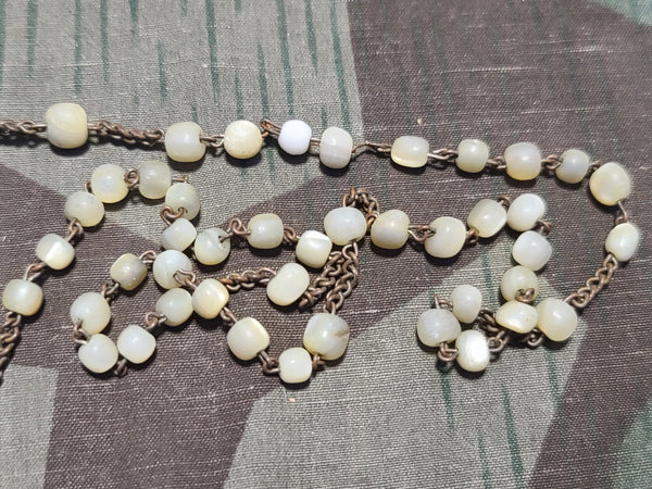 German Rosary with Off-White Beads