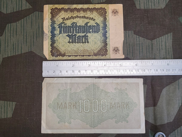 1922 Mark Reichsbanknote Lot of 5 Different Denominations