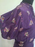 Purple Dress with Bow Print <br> (B-40" W-30" H-37")