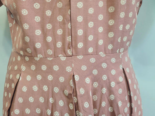 German Dusty Pink Dress Marga Hennes <br> (B-37" W-28" H-41")