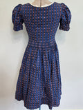 Blue and Pink Dirndl <br> (B-33" W-26")