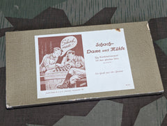 Original Wehrmacht Schach-Dame-Mühle Game Set Complete