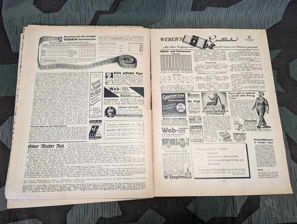 Frauen Fleiss Women's Knitting Pattern Magazine Heft 7 1938/39