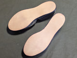 Gold & Black Peep Toe Shoes Wedge Sandals NOS in Box (~Size 6)