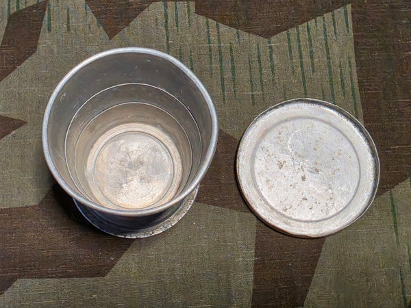 Collapsible Aluminum Cup with Lid (Shot Glass Size)