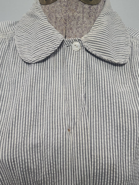 WAVES Seersucker Work Dress <br> (B-36" W-25" H-30")