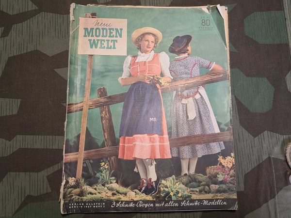 Neue Modern Welt June 1937 Fashion Magazine with Patterns