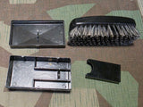 German Hygiene Kit in Gray Leather Case Bakelite Pieces