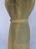 Lightweight Yellow Stripe Dress <br> (B-40" W-28" H-40")