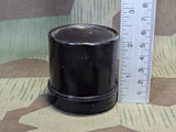 Round Black Bakelite Container