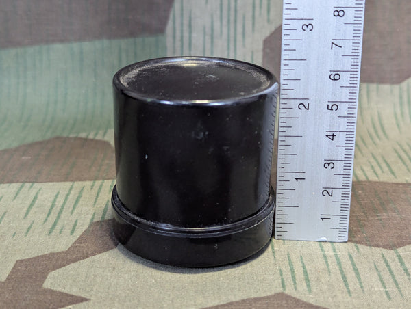 Round Black Bakelite Container