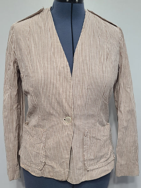 Army Nurse Seersucker Jacket and Trousers <br> (B-42" W-32" H-42")
