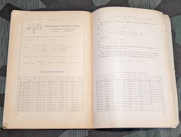1944 "Und Noch Einmal Der Versatz" Book on Construction