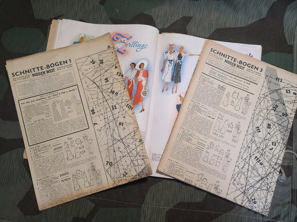 Neue Modern Welt June 1937 Fashion Magazine with Patterns