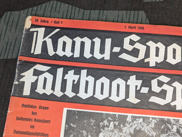 Canoe Sport Magazine 1 April 1939 Heft 7