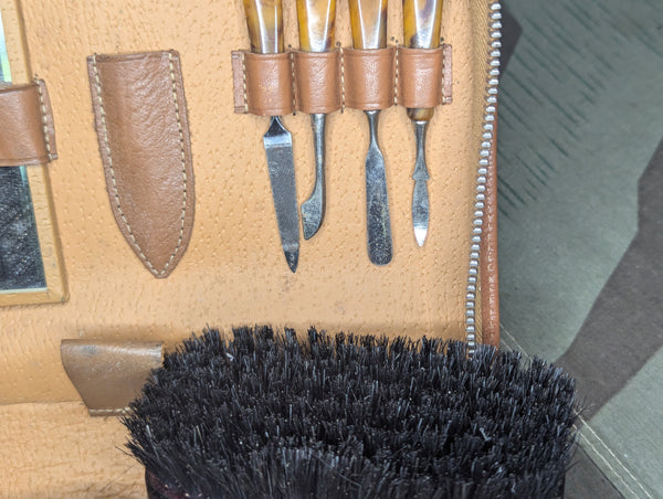 German Leather Toiletry Kit