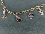 Army Letter Charm Sweetheart Bracelet