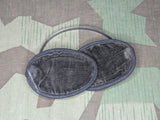 Original German Folding Earmuffs Gray and Black