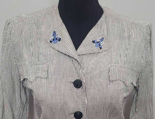 Navy WAVES Officer's Seersucker Jacket <br> (38" Bust)