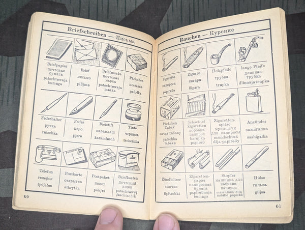 Original German-Russian Dictionary w/ Pictures