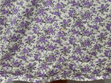 Purple Flower Print Dress <br> (50" Bust)
