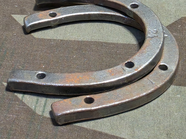 Pair German Boot Heel Irons Marked 24