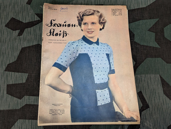 Frauen Fleiss Women's Knitting Pattern Magazine Heft 7 1938/39