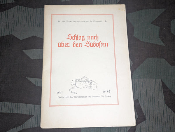 Schlag Nach über den Südosten 1941 Map