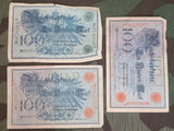 1908 Reichsbanknote 100 Mark Note