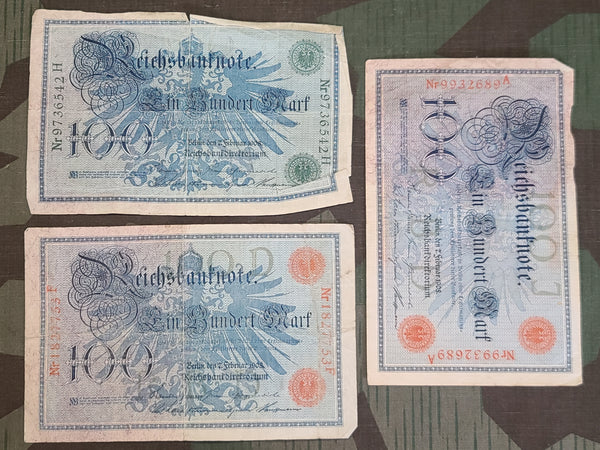 1908 Reichsbanknote 100 Mark Note
