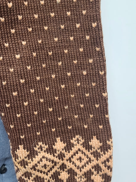 Deer Cardigan Sweater (45" Bust)