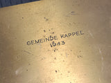 Gemeinde Kappel 1943 Wood Lined Metal Cigar Box