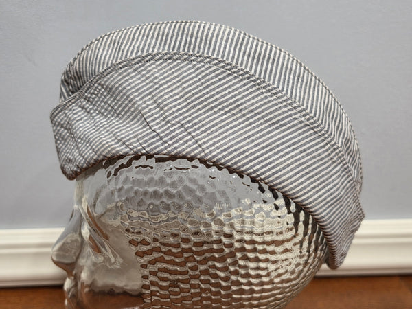 WAVES Seersucker Garrison Cap (Size 21 1/2)