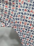 Symbols Novelty Print Dress <br> (B-41" W-35" H-41")